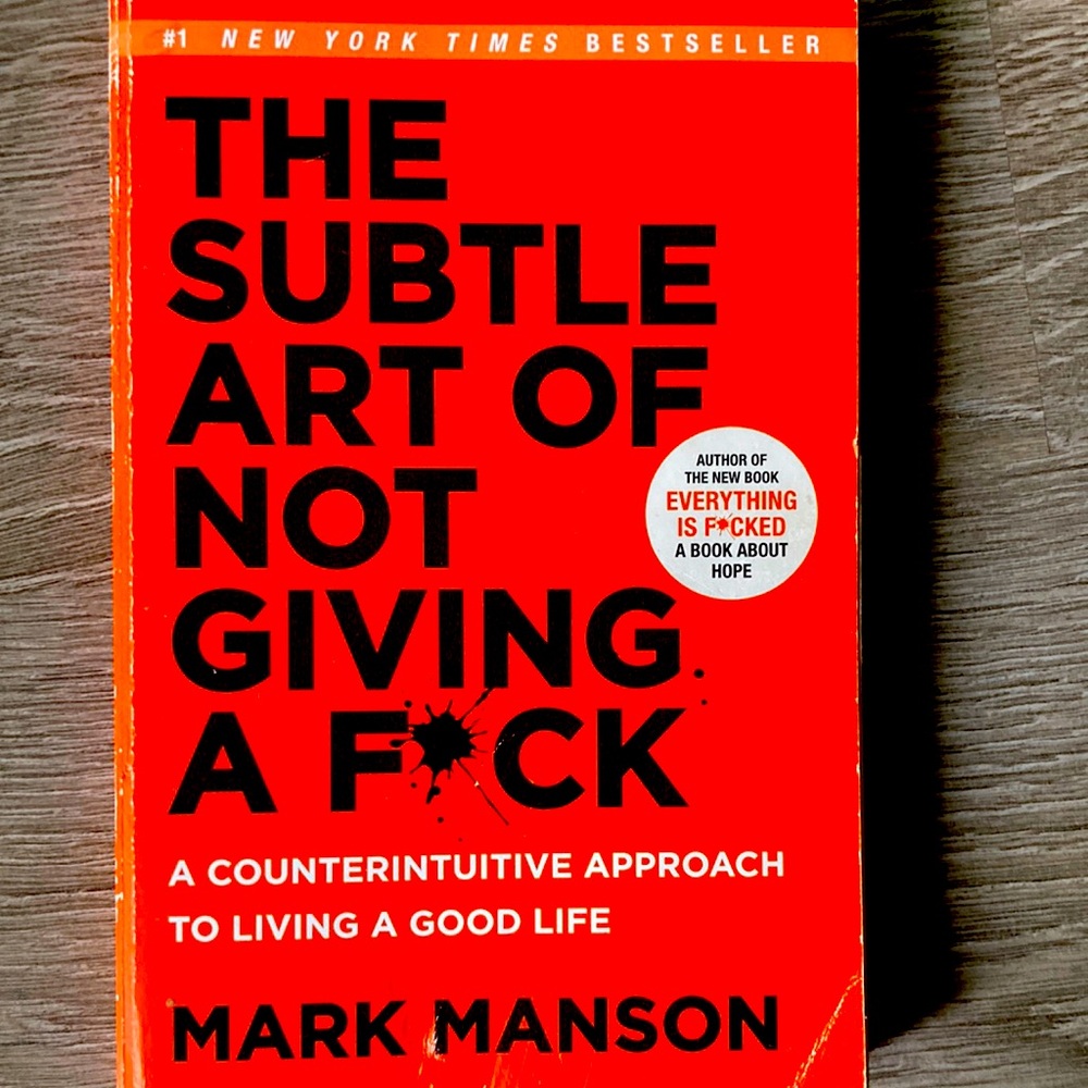 The Subtle Art of Not Giving a F*ck by Mark Manson paperback